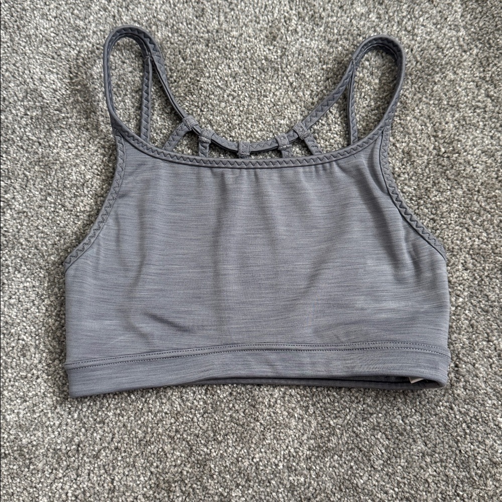 Athleta Heather Gray Sports Bra